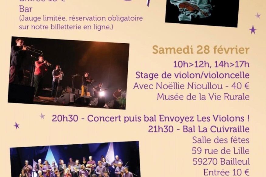ZAT FOLK ENVOYEZ LES VIOLONS 27 & 28 FEVRIER